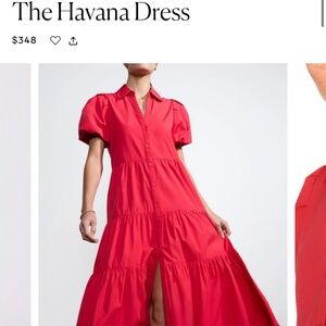 Brochu Walker Carmine Red Havana Dress